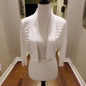 Calvin Klein Cropped Sheer Cardigan